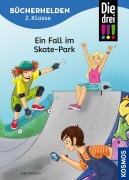 Cover-Bild zum Titel 'Die drei !!!, Bücherhelden 2. Klasse, Ein Fall im Skate-Park' von 'Jule Ambach'