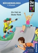 Cover-Bild zum Titel 'Die drei !!!, Bücherhelden 2. Klasse, Ein Fall im Skate-Park' von 'Jule Ambach'