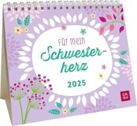 Mini-Kalender 2025: Für mein Schwesterherz - 