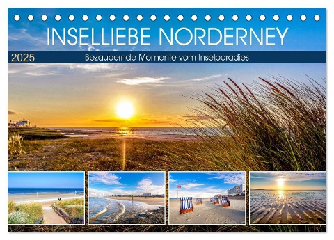 INSELLIEBE NORDERNEY (Tischkalender 2025 DIN A5 quer), CALVENDO Monatskalender - Andrea Dreegmeyer