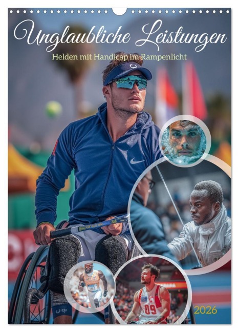 Unglaubliche Leistungen - Helden mit Handicap im Rampenlicht (Wandkalender 2026 DIN A3 hoch), CALVENDO Monatskalender - Steffen Gierok-Latniak