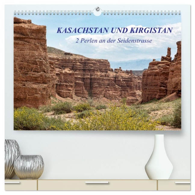 Kasachstan und Kirgistan (hochwertiger Premium Wandkalender 2026 DIN A2 quer), Kunstdruck in Hochglanz - Michele Junio