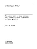 Getting a PhD - John Finn