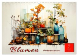 Cover-Bild zum Titel 'Blumen Präsentation (Wandkalender 2027 DIN A3 quer), CALVENDO Monatskalender' von 'Peter Roder'