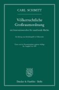 Cover-Bild zum Titel 'Völkerrechtliche Großraumordnung' von 'Carl Schmitt'
