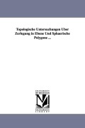 Cover-Bild zum Titel 'Topologische Untersuchungen Uber Zerlegung in Ebene Und Sphaerische Polygone ...' von 'Paul Mahlo'