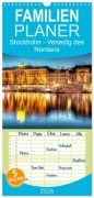 Familienplaner 2026 - Stockholm - Venedig des Nordens mit 5 Spalten (Wandkalender, 21 x 45 cm) CALVENDO - Peter Roder