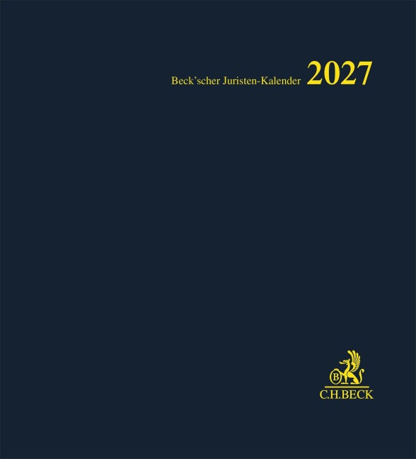 Beck'scher Juristen-Kalender 2027 - 