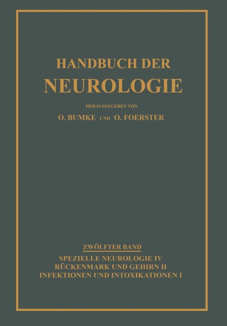 Infektionen und Intoxikationen - Oswald Bumke, Otfrid Foerster