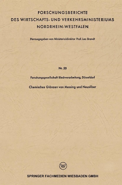 Chemisches Glänzen von Messing und Neusilber - 
