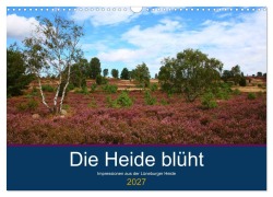 Cover-Bild zum Titel 'Die Heide blüht (Wandkalender 2027 DIN A3 quer), CALVENDO Monatskalender' von 'Brigitte Dürr'