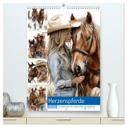 Cover-Bild zum Titel 'Herzenspferde (hochwertiger Premium Wandkalender 2026 DIN A2 hoch), Kunstdruck in Hochglanz' von 'Steffen Gierok-Latniak'