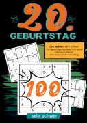 Cover-Bild zum Titel '20. Geburtstag- Sudoku Geschenkbuch' von 'Geburtstage mit Sudoku'