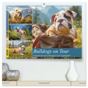 Cover-Bild zum Titel 'Bulldogs on Tour. Urlaubsreif und schnaufend zum Gipfelglück (hochwertiger Premium Wandkalender 2026 DIN A2 quer), Kunstdruck in Hochglanz' von 'Rose Hurley'
