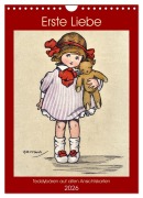 Cover-Bild zum Titel 'Erste Liebe - Teddybären auf alten Ansichtskarten (Wandkalender 2026 DIN A4 hoch), CALVENDO Monatskalender' von 'Henning von Löwis of Menar'