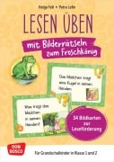 Cover-Bild zum Titel 'Lesen üben mit Bilderrätseln zum Froschkönig. 34 Bildkarten zur Leseförderung' von 'Helga Fell'
