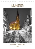 Münster - erstrahlt bei Nacht (Wandkalender 2025 DIN A2 hoch), CALVENDO Monatskalender - Gregor Herzog