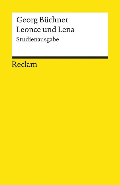 Leonce und Lena. Studienausgabe - Georg Büchner