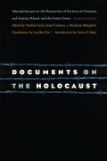 Cover-Bild zum Titel 'Documents on the Holocaust' von ''