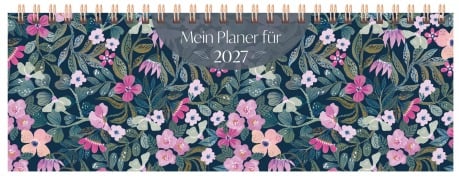 Cover-Bild zum Titel 'Tischquerkalender Purpur-Blüten 2027' von ''