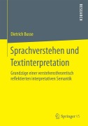Cover-Bild zum Titel 'Sprachverstehen und Textinterpretation' von 'Dietrich Busse'
