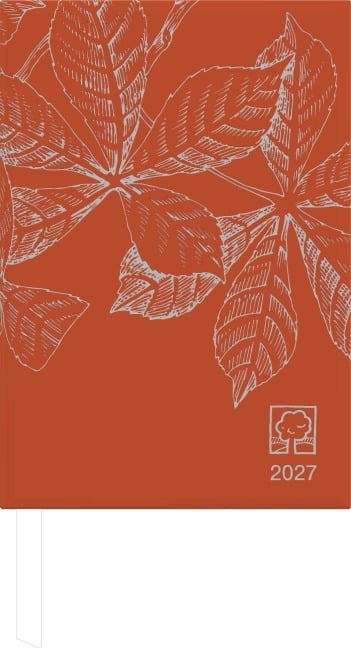 Taschenkalender 1T/1S chestnut Blauer Engel 2027 - 