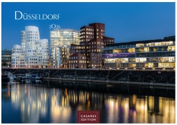 Cover-Bild zum Titel 'Düsseldorf Kalender 2026 - Wandkalender | Fotokalender Deutschland 50x35cm - 12 großformatige Fotomotive in Top-Qualität der Rheinmetropole' von ''