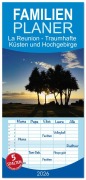Familienplaner 2026 - La Reunion - Traumhafte Küsten und Hochgebirge mit 5 Spalten (Wandkalender, 21 x 45 cm) CALVENDO - Thomas Leimeister