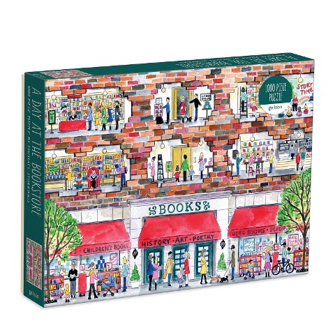 Michael Storrings A Day at the Bookstore 1000 Piece Puzzle - 