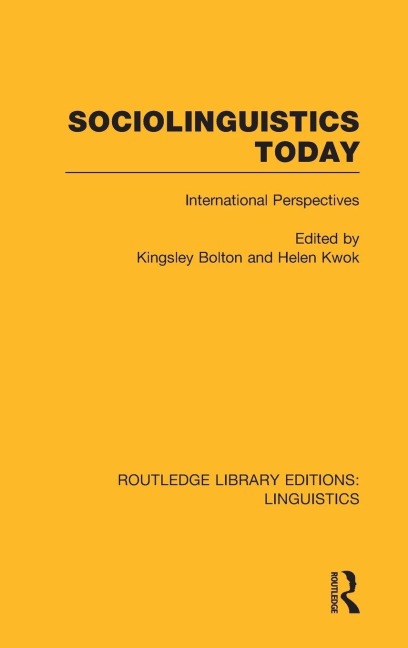 Sociolinguistics Today (RLE Linguistics C - 