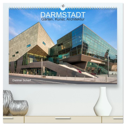 Darmstadt ¿ Gärten, Kunst, Architektur (hochwertiger Premium Wandkalender 2025 DIN A2 quer), Kunstdruck in Hochglanz - Dietmar Scherf