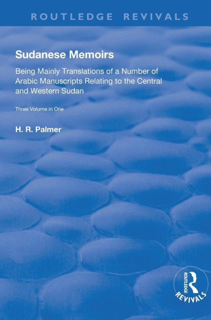 Sudanese Memoirs - Herbert Palmer