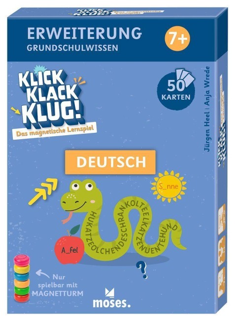 Klick Klack Klug Kartenset Deutsch ab 7 - Anja Wrede, Jürgen Heel