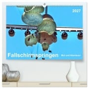Cover-Bild zum Titel 'Fallschirmspringen - Mut und Abenteuer (hochwertiger Premium Wandkalender 2027 DIN A2 quer), Kunstdruck in Hochglanz' von 'Peter Roder'
