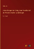 Abhandlungen der Königlichen Gesellschaft der Wissenschaften zu Göttingen - Anonym