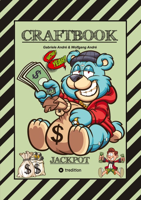 CRAFTBOOK - LUSTIGE AUSMALMOTIVE - WISSENSWERTES - KNIFFLIGE RÄTSEL - SPANNENDE AUFGABEN - VOLLTREFFER - TUTORIAL - WITZIGE FIGUREN - Gabriele André