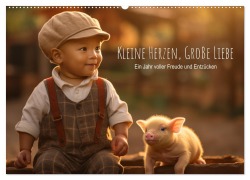 Cover-Bild zum Titel 'Kleine Herzen, Große Liebe: Ein Jahr voller Freude und Entzücken (Wandkalender 2026 DIN A2 quer), CALVENDO Monatskalender' von 'Artefacti Artefacti'