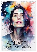 Aquarell-Frauenporträts (Wandkalender 2025 DIN A2 hoch), CALVENDO Monatskalender - Werner Braun