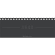 Cover-Bild zum Titel 'Tisch-Querkalender Papyrus Grau 2026 - Büro-Planer 29,7x10,5 cm - Tisch-Kalender - 1 Woche 2 Seiten - Ringbindung - Zettler' von ''