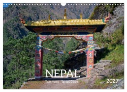 Cover-Bild zum Titel 'Nepal Tsum Valley - Tal des Glücks (Wandkalender 2027 DIN A3 quer), CALVENDO Monatskalender' von 'Holger Weigelt'