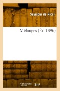 Cover-Bild zum Titel 'Mélanges' von 'Seymour De Ricci'