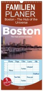 Cover-Bild zum Titel 'Familienplaner 2027 - Boston - The Hub of the Universe mit 5 Spalten (Wandkalender, 21 x 45 cm) CALVENDO' von 'M. Scott'