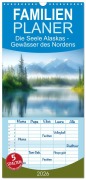 Cover-Bild zum Titel 'Familienplaner 2026 - Die Seele Alaskas - Gewässer des Nordens mit 5 Spalten (Wandkalender, 21 x 45 cm) CALVENDO' von 'Simone Wunderlich'