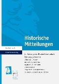 Cover-Bild zum Titel 'Historische Mitteilungen 28 (2016)' von ''