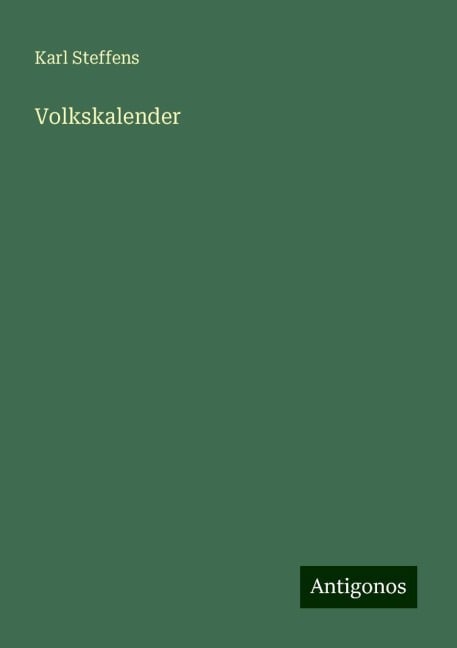 Volkskalender - Karl Steffens