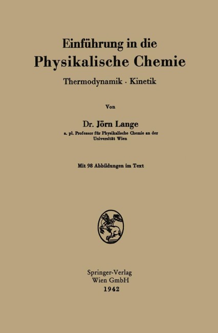 Einführung in die Physikalische Chemie - Jörn Lange