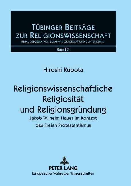 Religionswissenschaftliche Religiosität und Religionsgründung - Hiroshi Kubota