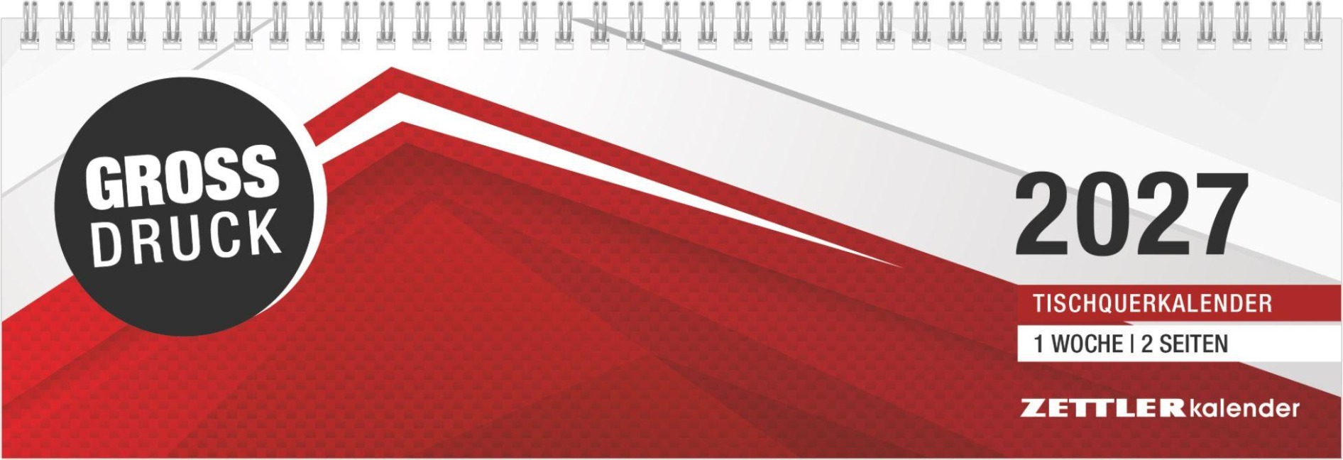 Tischquerkalender GROSSDRUCK 2027 - 