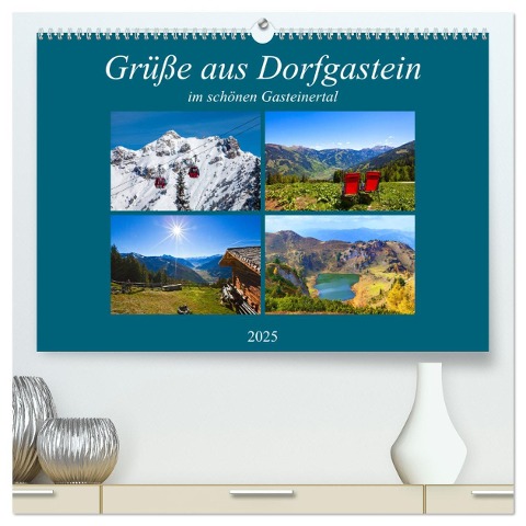 Grüße aus Dorfgastein (hochwertiger Premium Wandkalender 2025 DIN A2 quer), Kunstdruck in Hochglanz - Christa Kramer