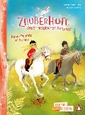 Cover-Bild zum Titel 'Zauberhufe - Unser magischer Ponyhof - Pony-Freunde im Galopp' von 'Amelie Plaas-Link'